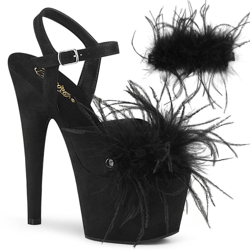 プリーザー Adore-709F Suede レディース ヒール 黒 | PCKDIJPGEB